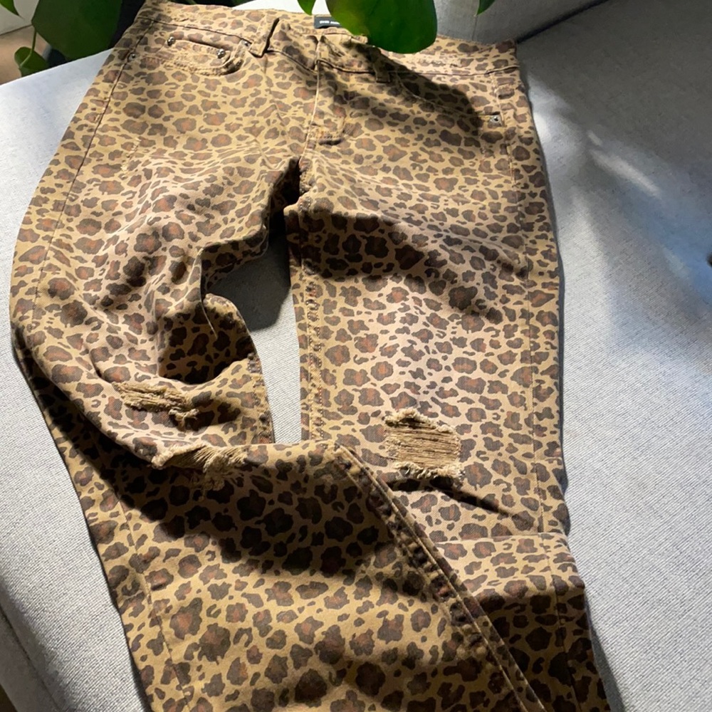 Kooples Leopard Print Jeans